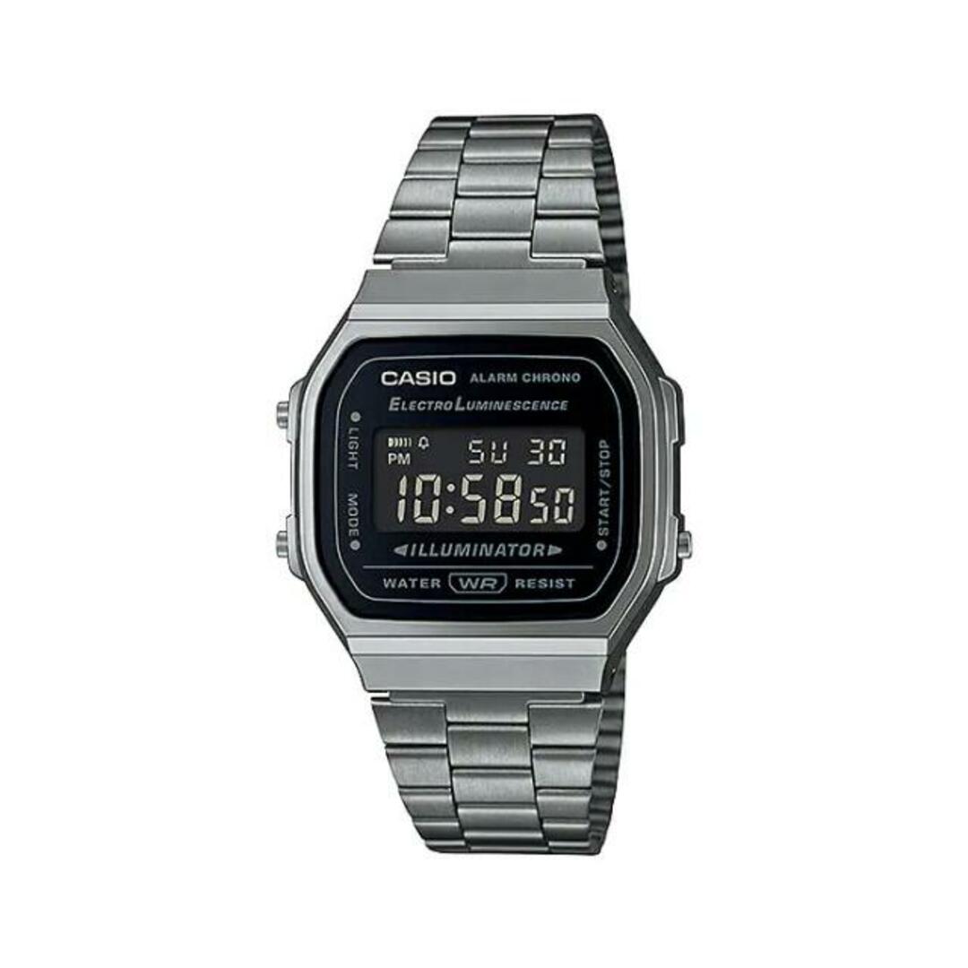 CASIO(カシオ)の【並行輸入品】【日本未発売】CASIO STANDARD MENS カシオ スタンダード A168WGG-1B 腕時計 時計 ブランド メンズ キッズ 子供 男の子 チープカシオ チプカシ デジタル 日付 カレンダー ブラック 黒 ガンメタ メタル 送料無料 メンズの時計(腕時計(アナログ))の商品写真