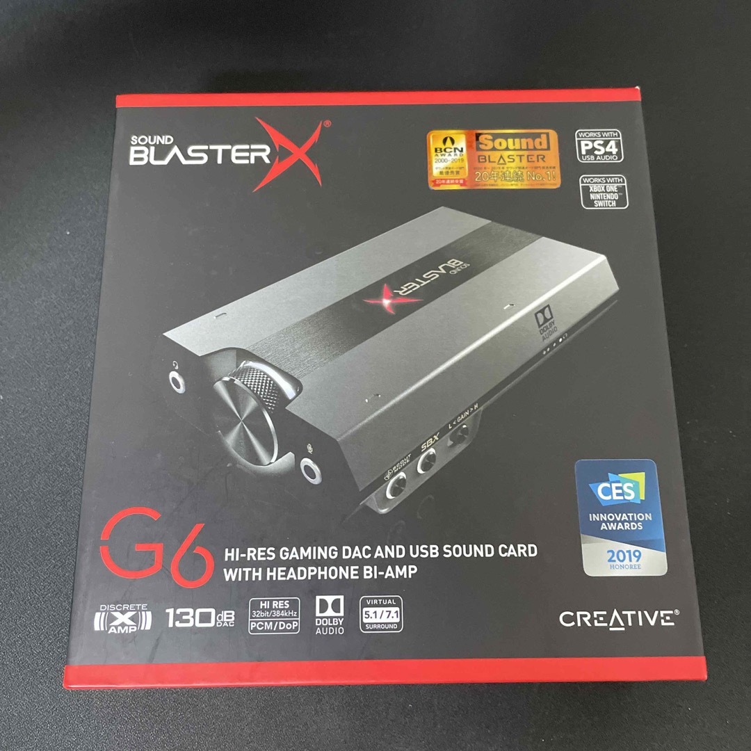 CREATIVE Sound BlasterX G6ブラックカラー