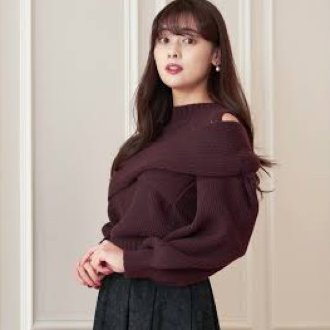 Her lip to Madeline 2Way Knit Pullover | フリマアプリ ラクマ