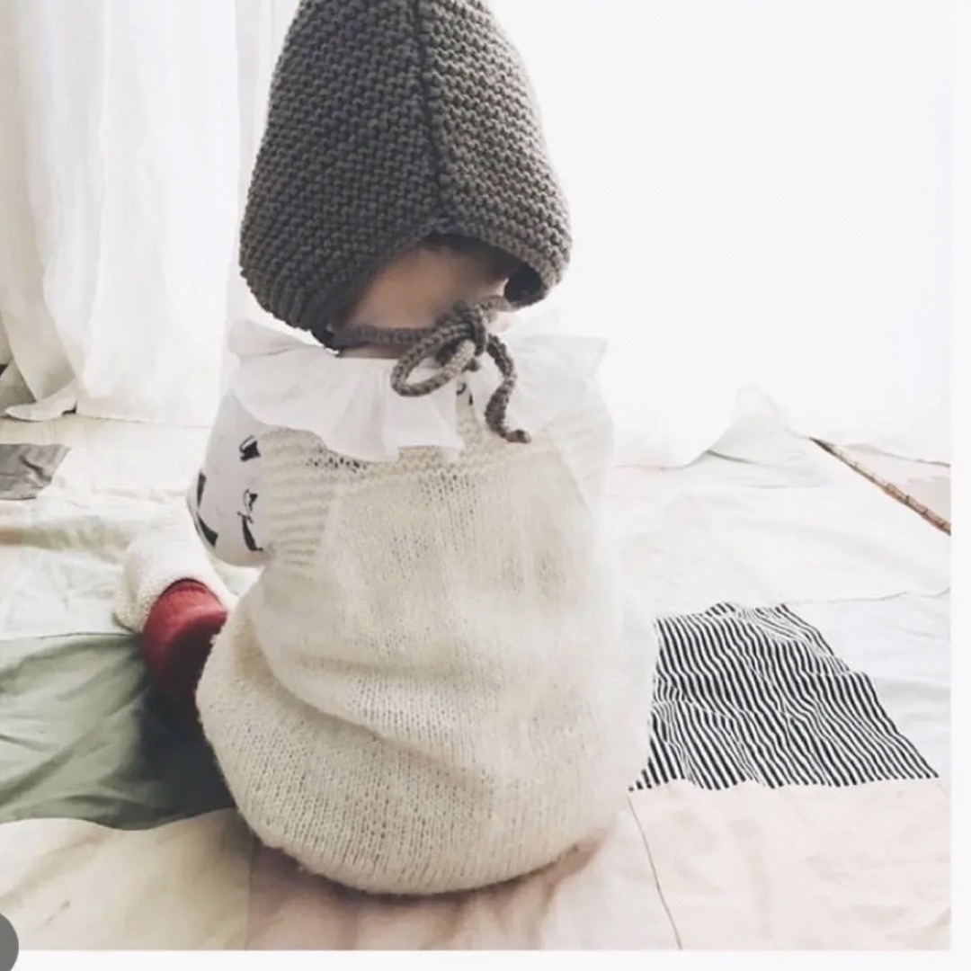 Misha & Puff(ミーシャアンドパフ)のririi knit ベビーロンパース キッズ/ベビー/マタニティのベビー服(~85cm)(ロンパース)の商品写真