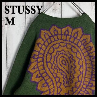 STUSSY - 【超希少】ステューシー☆デカロゴニット セーター