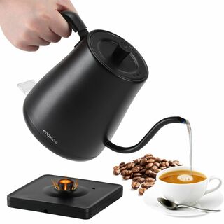【新着商品】Fooikos (フーイコス) 電気ケトル 0.8L コーヒーと紅茶