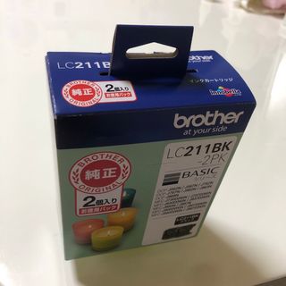 ブラザー(brother)の【ブラザー純正】インクカートリッジ　ブラック　２個パック　LC211BK(PC周辺機器)