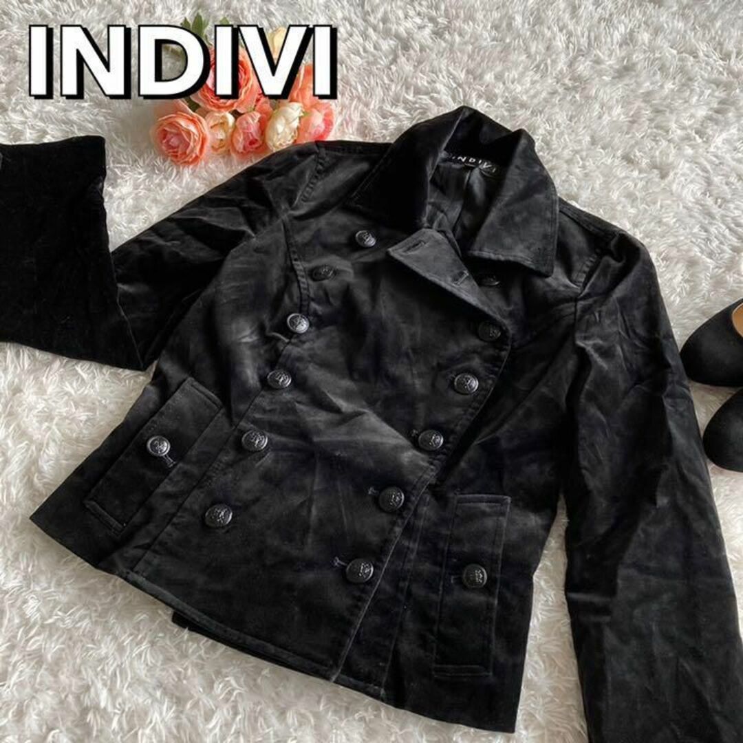 INDIVI - 美品☆INDIVI インディヴィ☆スウェードジャケット