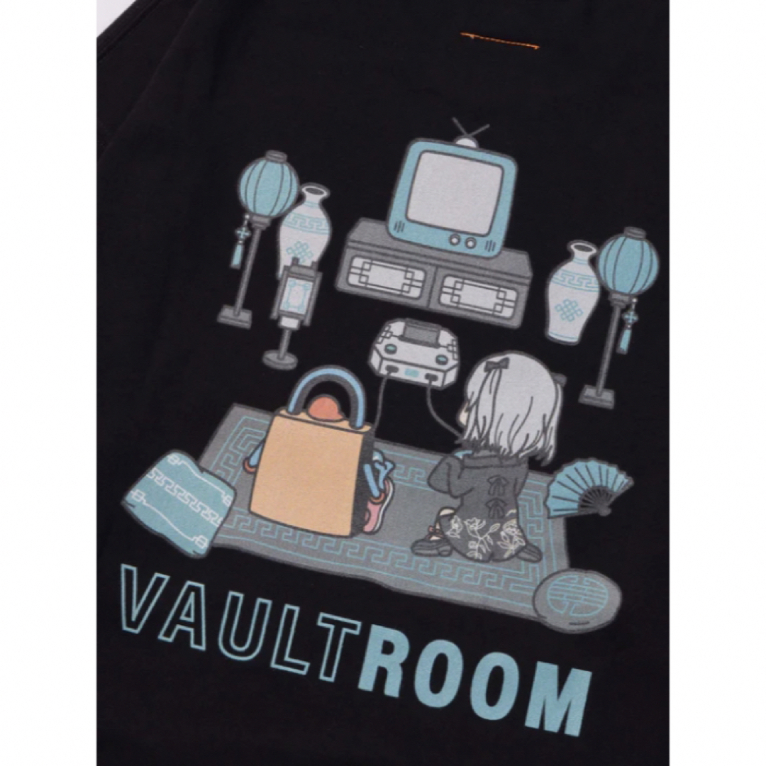 VR × TORORO TEE / BLK 猫麦とろろ vaultroom-