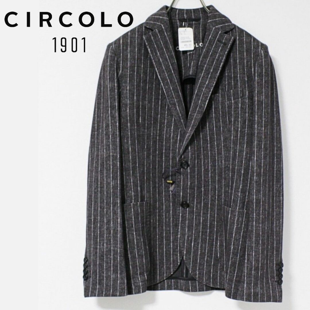 CIRCOLO 1901 - 新品CIRCOLO1901 ストライプジャージージャケット 46 
