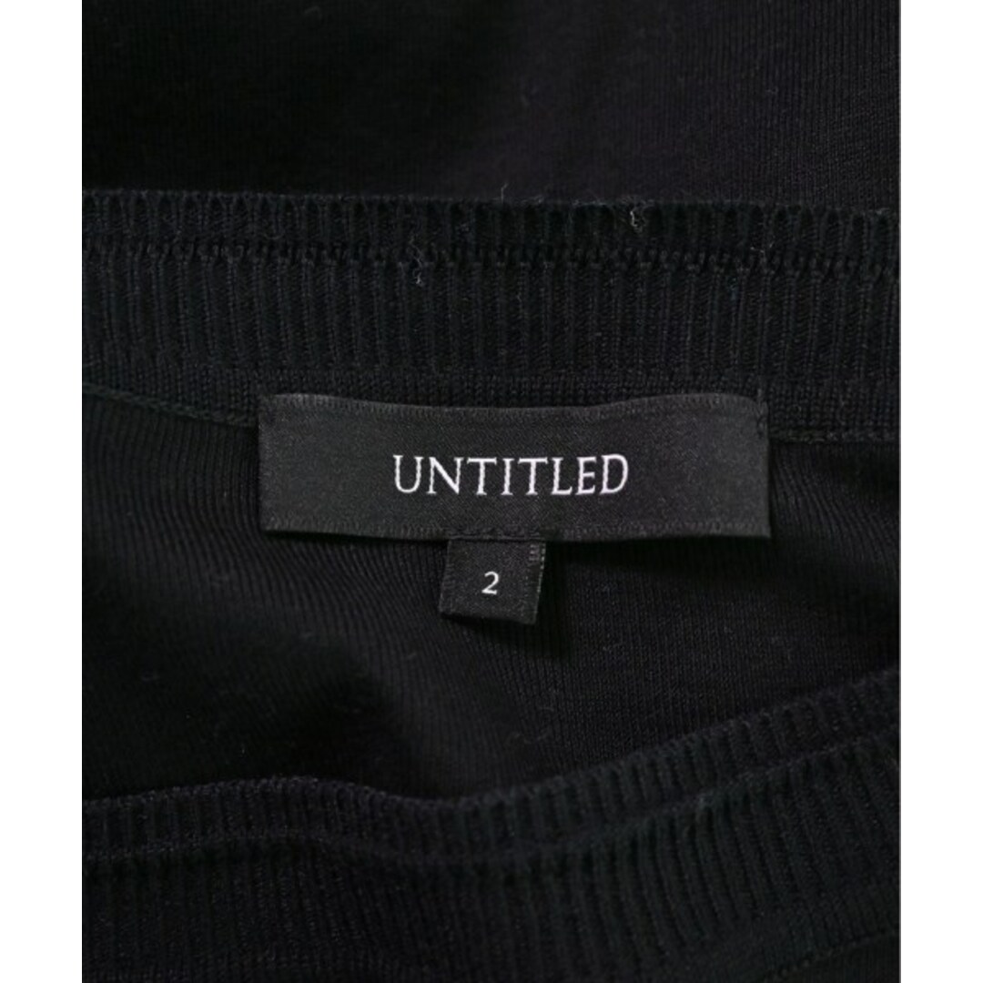 UNTITLED(アンタイトル)のUNTITLED アンタイトル ニット・セーター 2(M位) 黒 【古着】【中古】 レディースのトップス(ニット/セーター)の商品写真