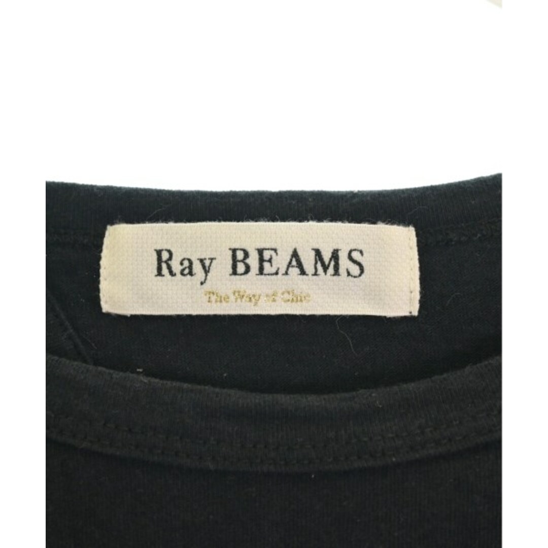 Ray BEAMS(レイビームス)のRay Beams レイビームス Tシャツ・カットソー F 黒 【古着】【中古】 レディースのトップス(カットソー(半袖/袖なし))の商品写真