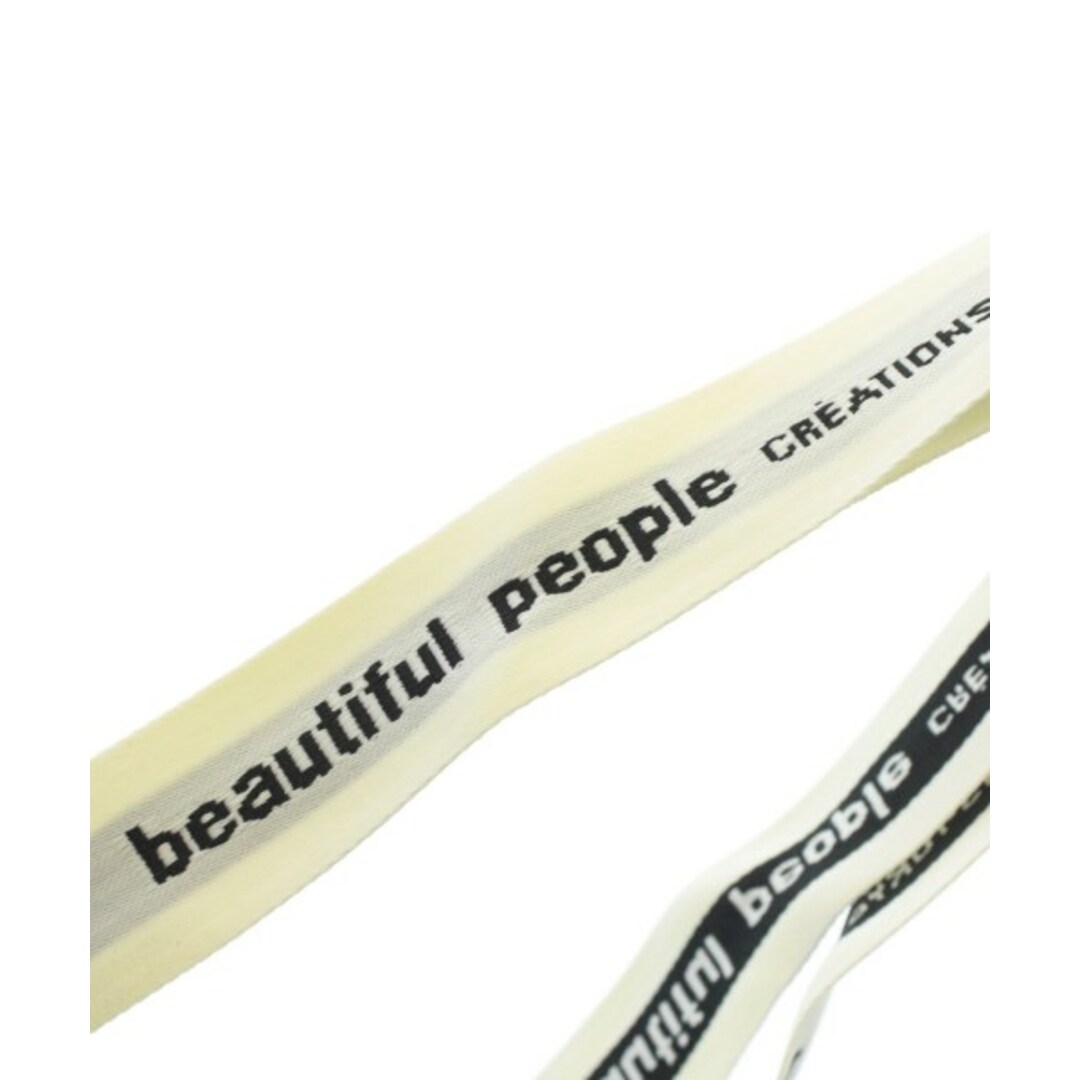 beautiful people(ビューティフルピープル)のbeautiful people ビューティフルピープル トートバッグ - 白 【古着】【中古】 レディースのバッグ(トートバッグ)の商品写真