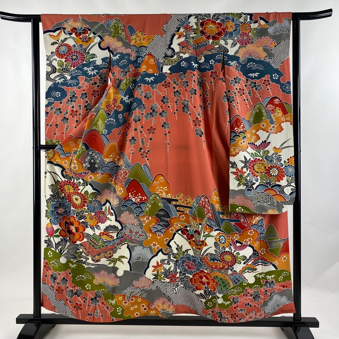 振袖 身丈157cm 裄丈61cm 正絹 名品 - 着物