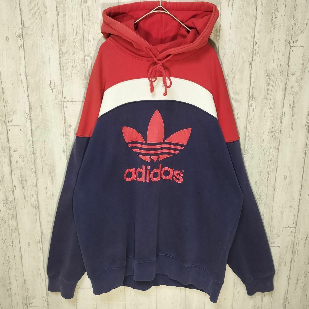 アディダス 80's ビンテージ 万国旗タグ オーバーサイズ ゆるダボ ... 【激レア90's】 adidas 万国旗タグ Tシャツ 新品未使用 ゆるダボ