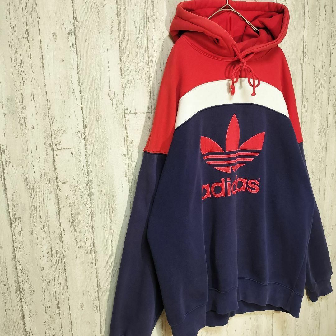 アディダス 80's ビンテージ 万国旗タグ オーバーサイズ ゆるダボ ... 【激レア90's】 adidas 万国旗タグ Tシャツ 新品未使用 ゆるダボ