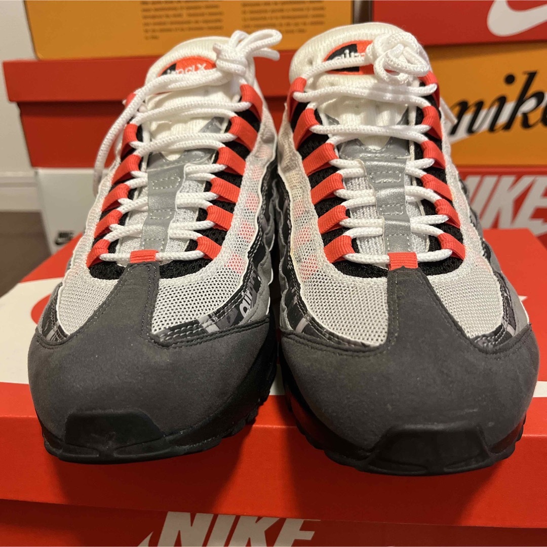 【2点】ナイキ×アトモス■AIR MAX95 REDスニーカー