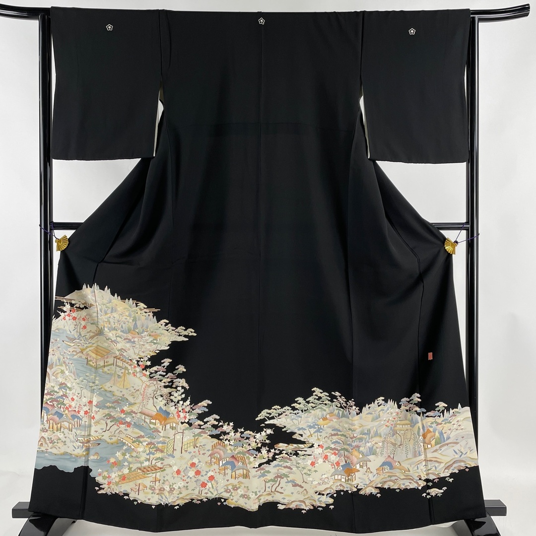 黒留袖 身丈162.5cm 裄丈64cm 正絹 名品