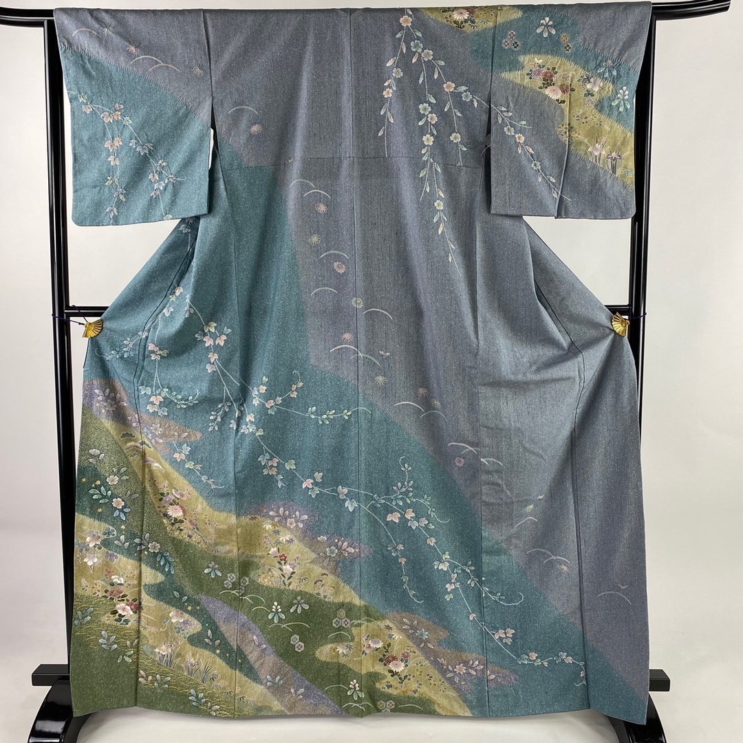 訪問着 身丈168cm 裄丈64.5cm 正絹 秀品 - 着物 付下げ 秀品 身丈151.5cm 裄丈64.5cm 正絹