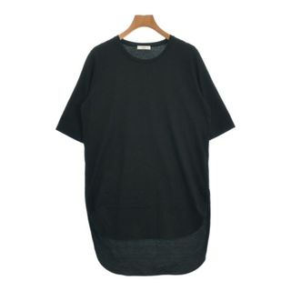 エイトン(ATON)のATON エイトン Tシャツ・カットソー 2(M位) 黒 【古着】【中古】(カットソー(半袖/袖なし))