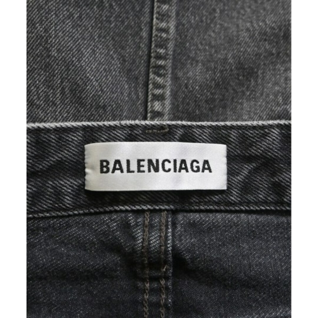 BALENCIAGA バレンシアガ ミニスカート 36(XS位) 黒(デニム) 2