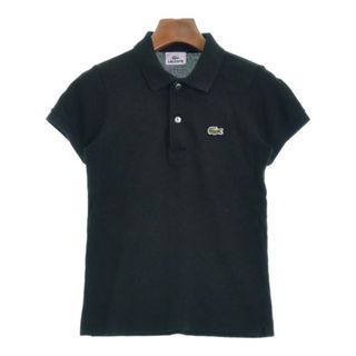 ラコステ(LACOSTE)のLACOSTE ラコステ ポロシャツ 38(S位) 黒 【古着】【中古】(ポロシャツ)