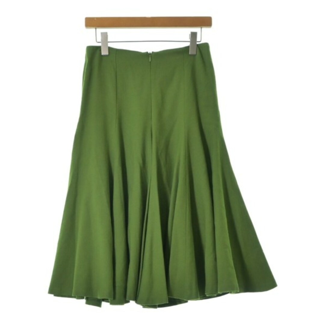 DRIES VAN NOTEN - DRIES VAN NOTEN ひざ丈スカート 36(XS位) 緑