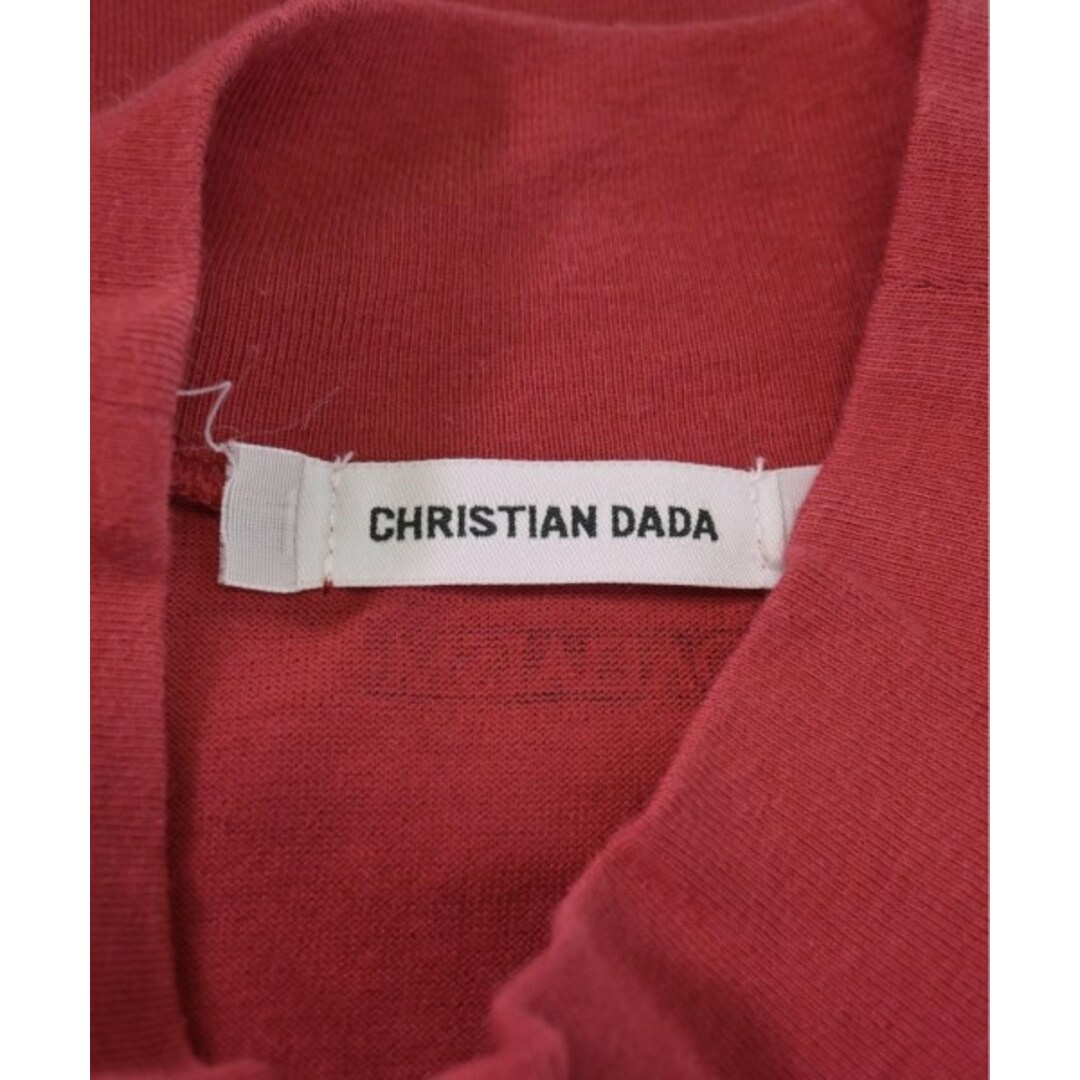 CHRISTIAN DADA(クリスチャンダダ)のCHRISTIAN DADA クリスチャン　ダダ ノースリーブ 36(S位) 赤 【古着】【中古】 レディースのトップス(タンクトップ)の商品写真