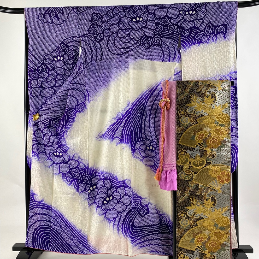 振袖 身丈160.5cm 裄丈68cm L 正絹 秀品