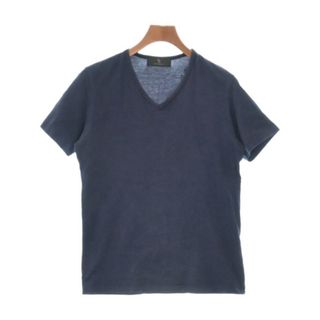 ワイズ(Y's)のY's ワイズ Tシャツ・カットソー -(XS位) 紺 【古着】【中古】(Tシャツ/カットソー(半袖/袖なし))