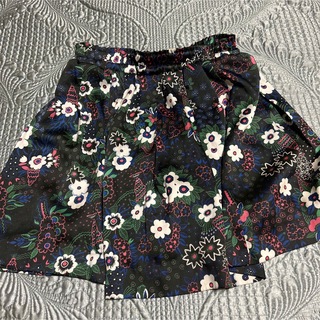 UNIQLO/ユニクロ☆個性的 キュロット 花柄 スカパン スカート パンツ M