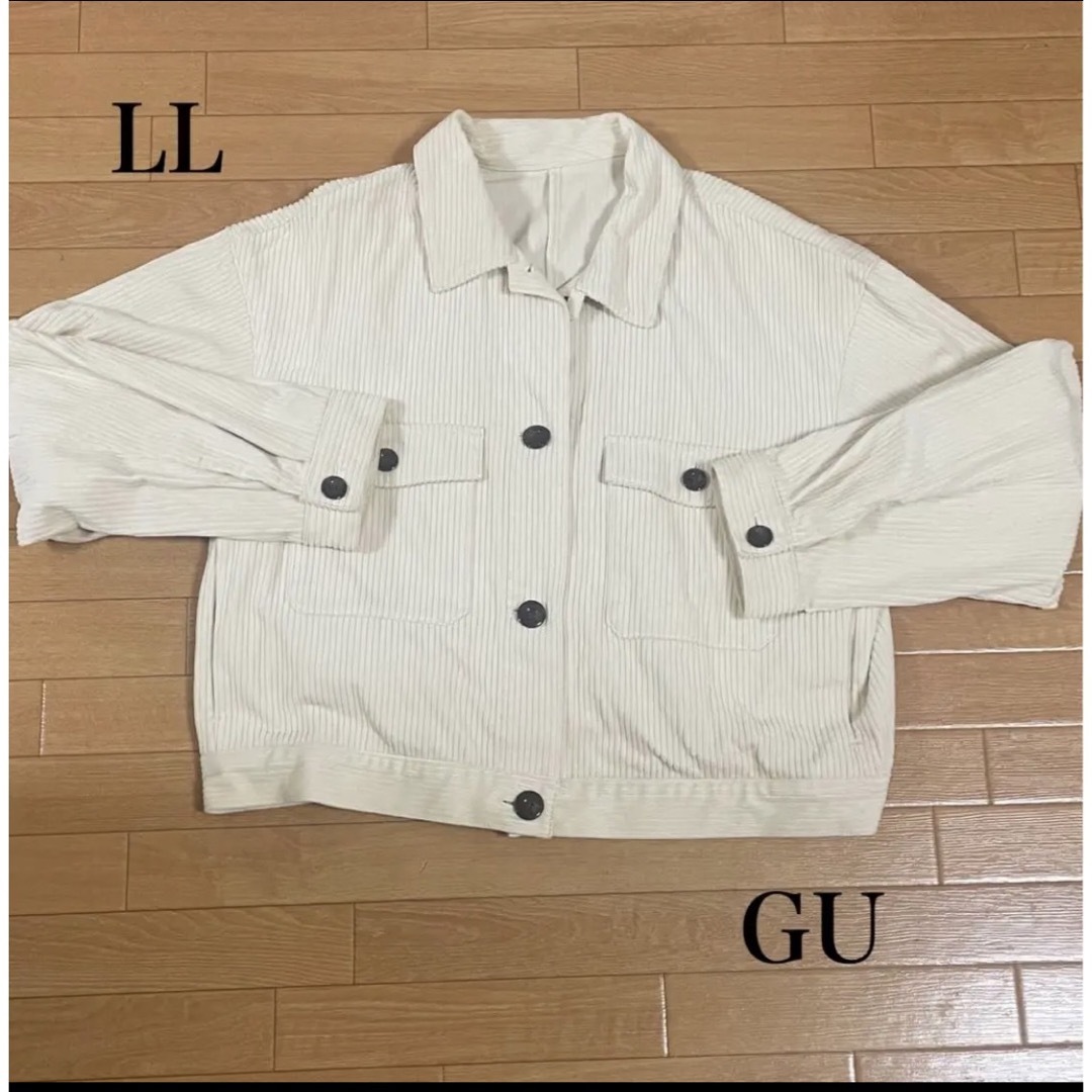 GU - 美品 GU ジャケット アイボリー LL 大きいサイズの通販 by papi's shop｜ジーユーならラクマ