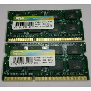 DDR3 PC3L-12800 16GB (8GB 2枚)低電圧対応 メモリ(PCパーツ)