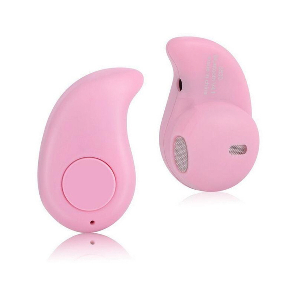 格安 Bluetooth ワイヤレスイヤホン 片耳 iPhone ピンク スマホ/家電/カメラのオーディオ機器(ヘッドフォン/イヤフォン)の商品写真