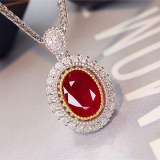 天然 ルビー ダイヤモンド ペンダントトップ 1.58ct k18 ¥の通販 by ...