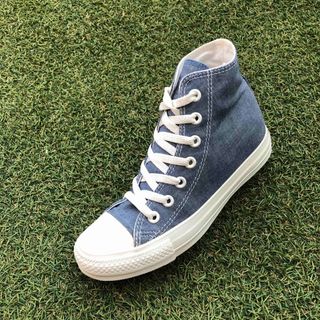 コンバース(CONVERSE)の美品23.5コンバース オールスター インヒール シャンブレー ハイ HW309(スニーカー)