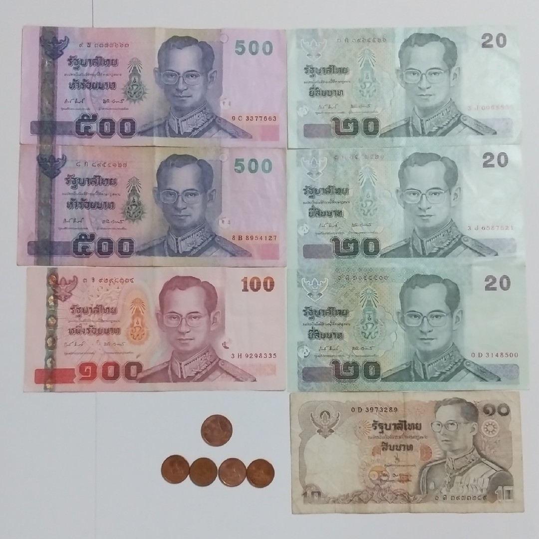 タイ　バーツ　旧紙幣　THB