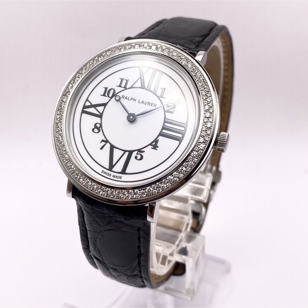 Ralph Lauren(ラルフローレン)の美品　ラルフローレン  ダイヤベゼル　腕時計　Ralph Lauren 稼働　 メンズの時計(腕時計(アナログ))の商品写真