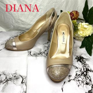 ダイアナ(DIANA)のc様 専用 ダイアナ DIANA【22.5】レザー ラメ  パンプス 結婚式(ハイヒール/パンプス)