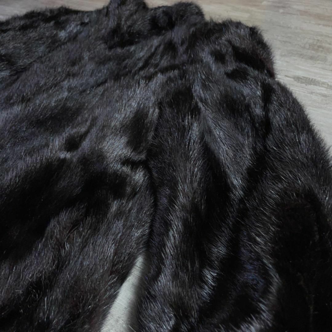 2j21-28 最高級毛皮 MINK FUR ミンクファー ハーフコート 13