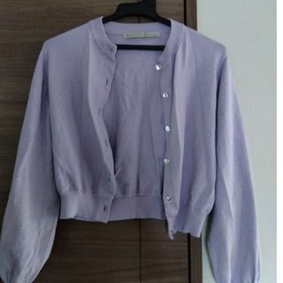 Maison de FLEUR canone ローラのシュワシュワカーディガン