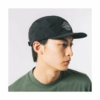 ラコステ(LACOSTE)の【ブラック】グローブステッチジェットキャップ(キャップ)