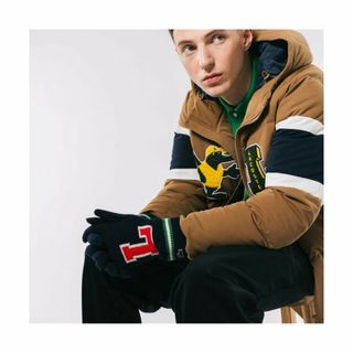 ラコステ(LACOSTE)の【ネイビー】Lロゴジャカードニットグローブ(手袋)