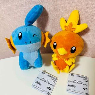 ポケモン(ポケモン)の【発送可】ポケモン アチャモ ミズゴロウ カラーセレクションぬいぐるみ(キャラクターグッズ)