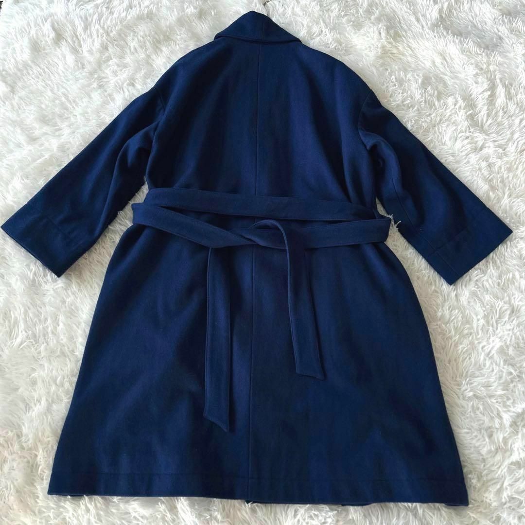 latelier du savon カシミア混コート ブルー
