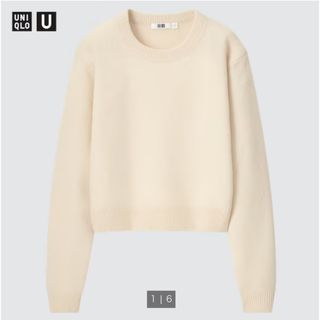 ユニクロ(UNIQLO)のUNIQLO プレミアムラムクロップドセーター(ニット/セーター)