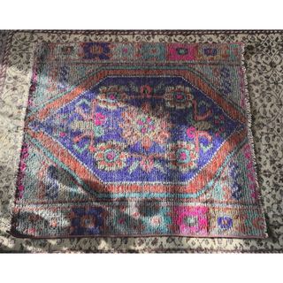 73.5×85"Ether” ViNTAGE TURKiSH RUG(玄関マット)