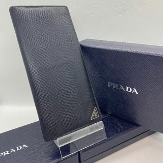 PRADA - 【美品】プラダ 二つ折り 長財布 サフィアーノレザー 三角