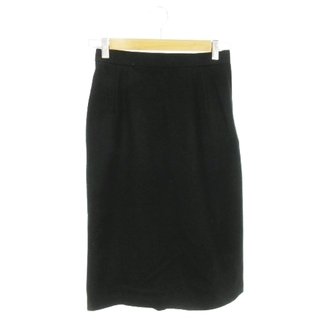ミラショーン(mila schon)のミラショーン スカート タイト ミモレ ロング ウール 裾フレア 40 黒(ロングスカート)