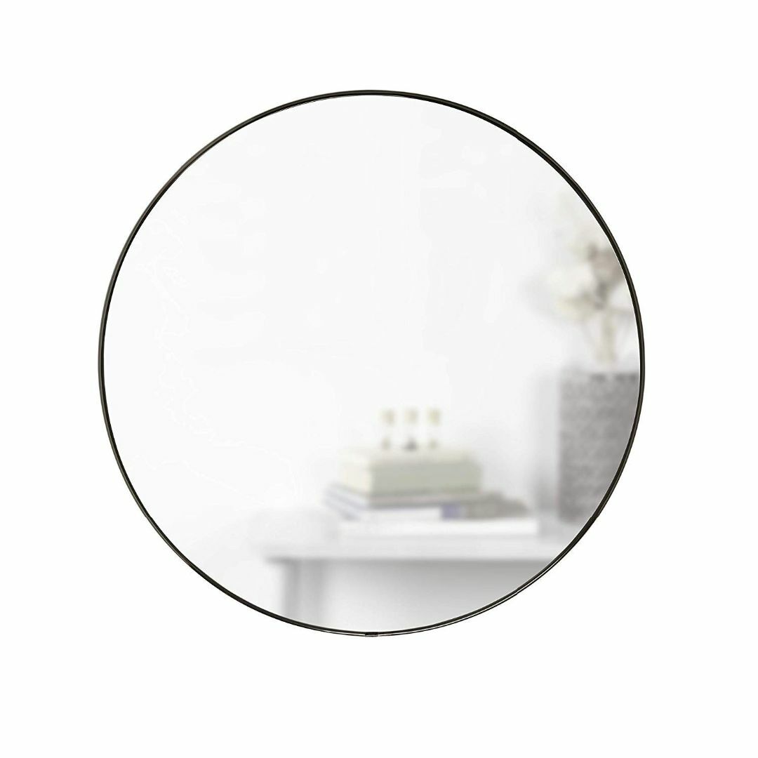 色: チタニウム】umbra ウォールミラー壁掛け鏡インテリア姿見丸型 チタニ 壁掛けミラー
