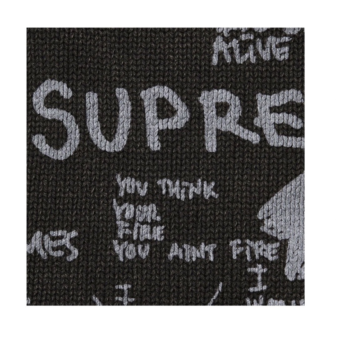 新品未使用　Supreme New York Sweater 白黒　M