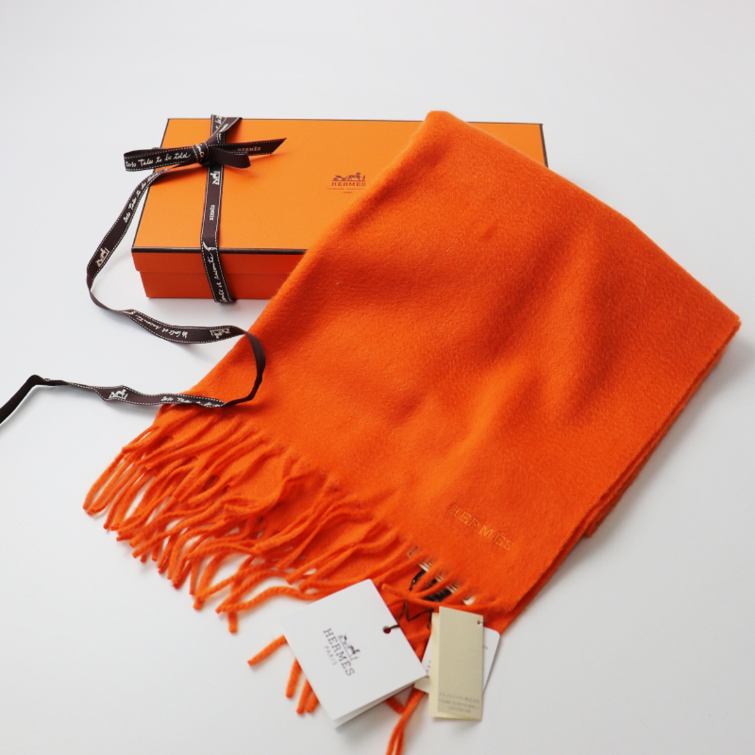 Hermes - 新品 エルメス HERMES エシャルプ ティセ カシミヤマフラー