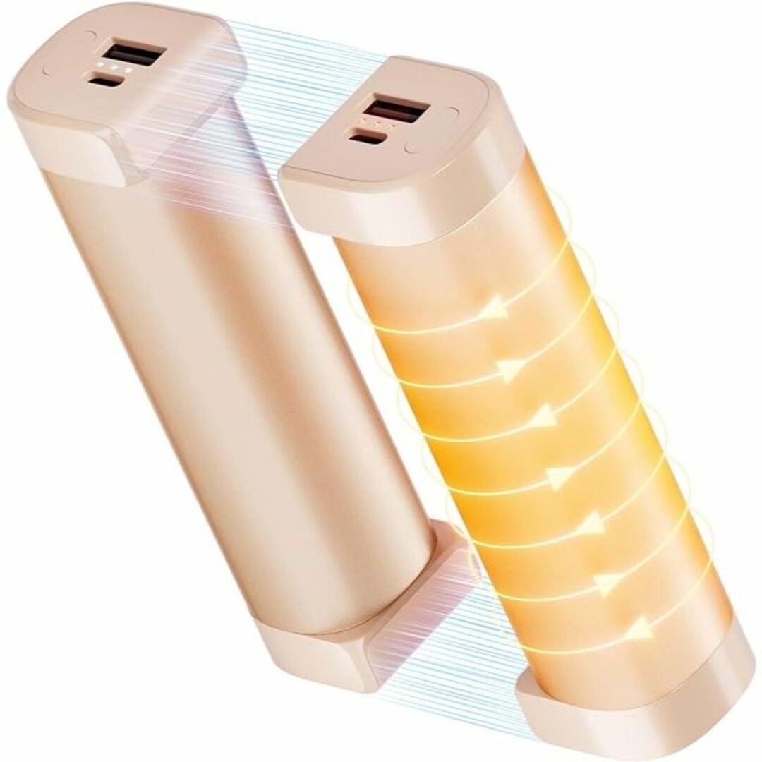 モバイルカイロ 電気カイロ 充電式 ハンドウォーマー 2個セット - 空調