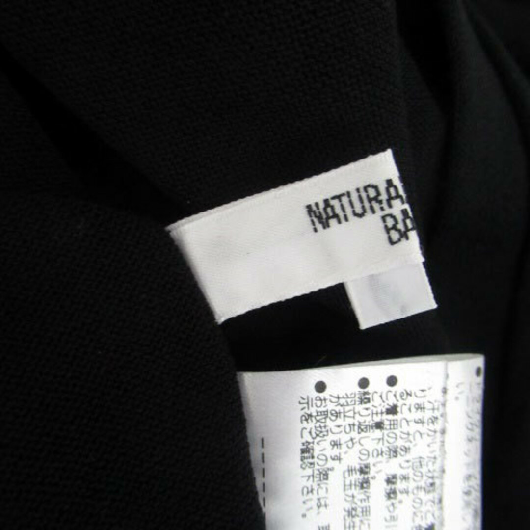 NATURAL BEAUTY BASIC(ナチュラルビューティーベーシック)のナチュラルビューティーベーシック カーディガン ノースリーブ 前開き M 黒 レディースのトップス(カーディガン)の商品写真